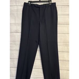 Brooks Brothers 346 Mens Navy 100% Wool Dress Pants W33 L32 Trouser